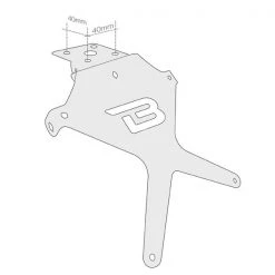 Portatarga Universale Barracuda N6104BN -Offerta economica ACCESSORI MOTO portatarga universale barracuda n6104bn3