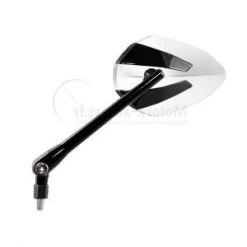 Specchio Retrovisore Omologato Chaft Crusty Nero Bianco