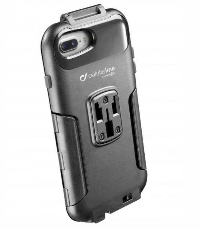 Supporto Porta Smartphone Per IPhone 8 Plus Cellular Line ICASE Impermeabile Per Manubri Tubolari - immagine 2